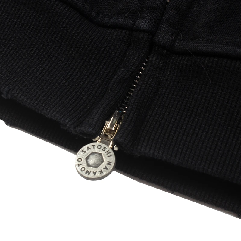 2XL SATOSHI NAKAMOTO Jacket Street Splashed Ink Classic Retro Letter Print Washed Worn Zipper Hooded Sweatshirt Men Wom Hoodyen
