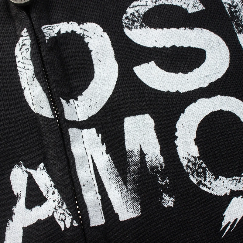 2XL SATOSHI NAKAMOTO Jacket Street Splashed Ink Classic Retro Letter Print Washed Worn Zipper Hooded Sweatshirt Men Wom Hoodyen