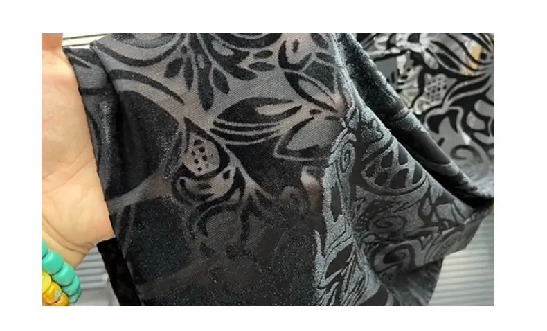 Trendy Jacquard Hollow T-shirts Men Ice Silk Breathable See Through Round Neck T-shirt Short Sleeve Casual Social Nightclub Tee