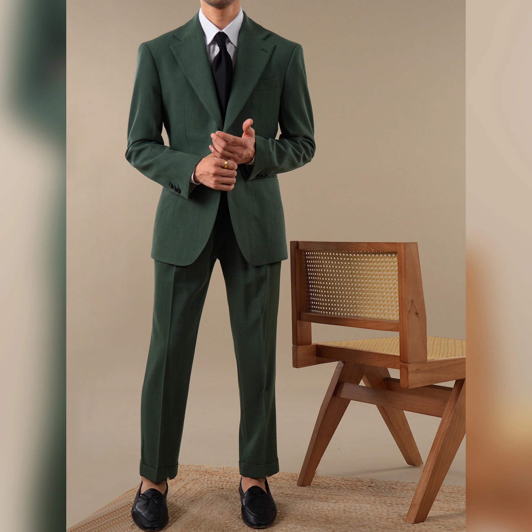 Summer Breathable Business Casual Suit Costume Mariage Homme Mens Suits Designers Italian Wool Blend Suit For Men's 2026 Spring