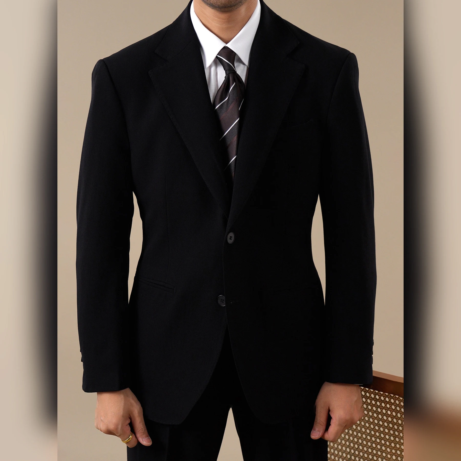 Summer Breathable Business Casual Suit Costume Mariage Homme Mens Suits Designers Italian Wool Blend Suit For Men's 2026 Spring