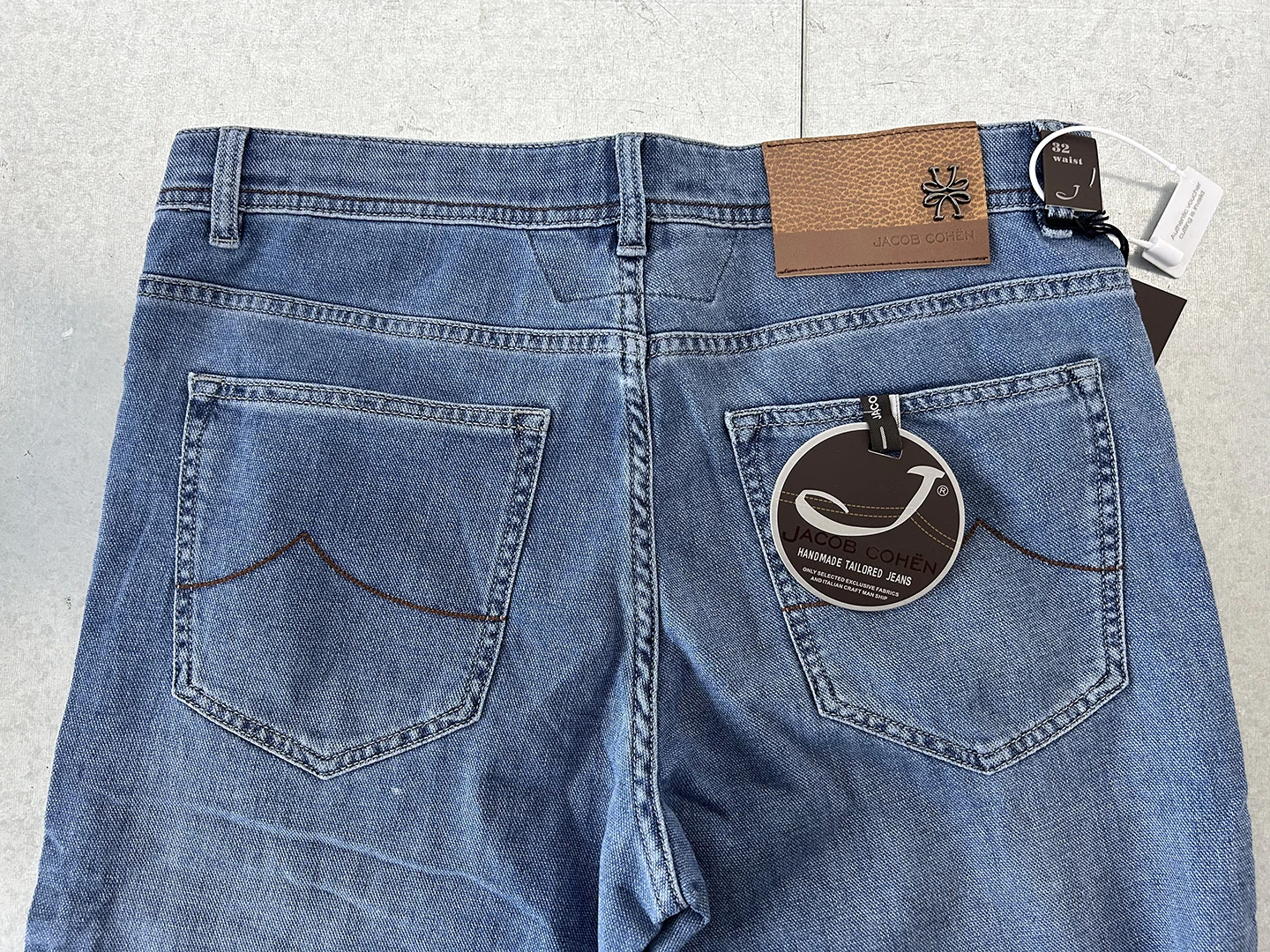 OECHSLI Jeans Thin Cotton Men 2026 Spring Summer new fashion embroidery mid-rise comfortable straight Big size 29-40 long Pants