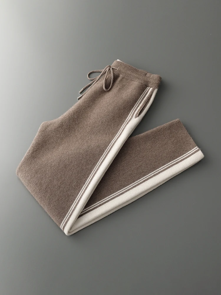 Men's Jacket 100% Merino Wool Sweater Cardigan Autumn Winter Sweater Thicked Casual Hoodie Knitwear Zipper Open Stitch Clothing