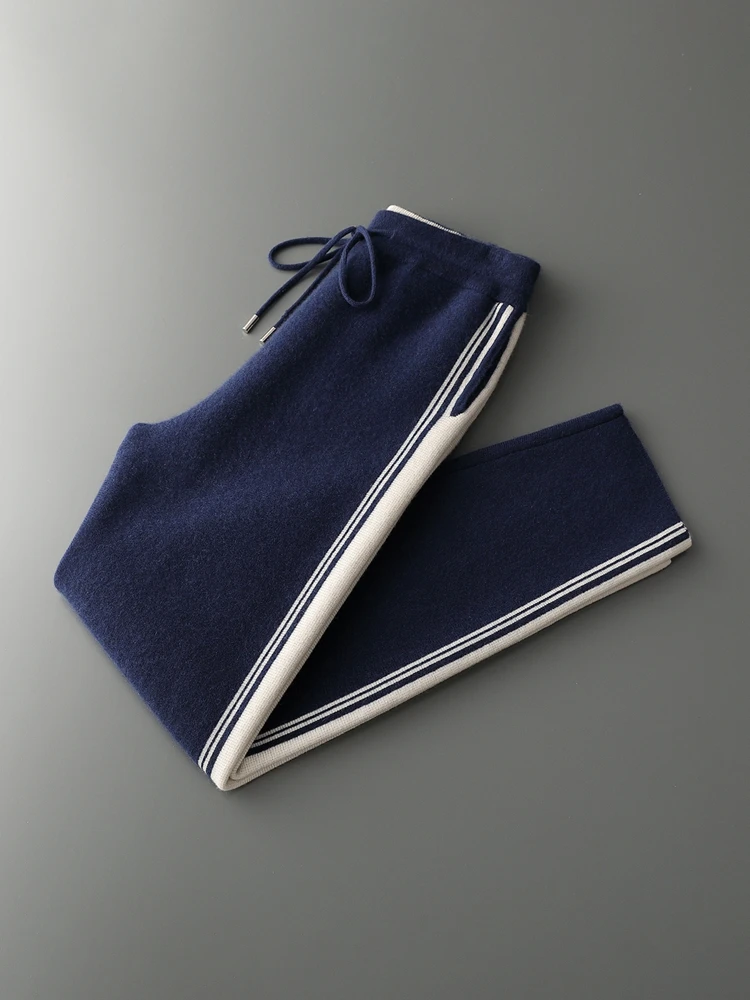 Men's Jacket 100% Merino Wool Sweater Cardigan Autumn Winter Sweater Thicked Casual Hoodie Knitwear Zipper Open Stitch Clothing