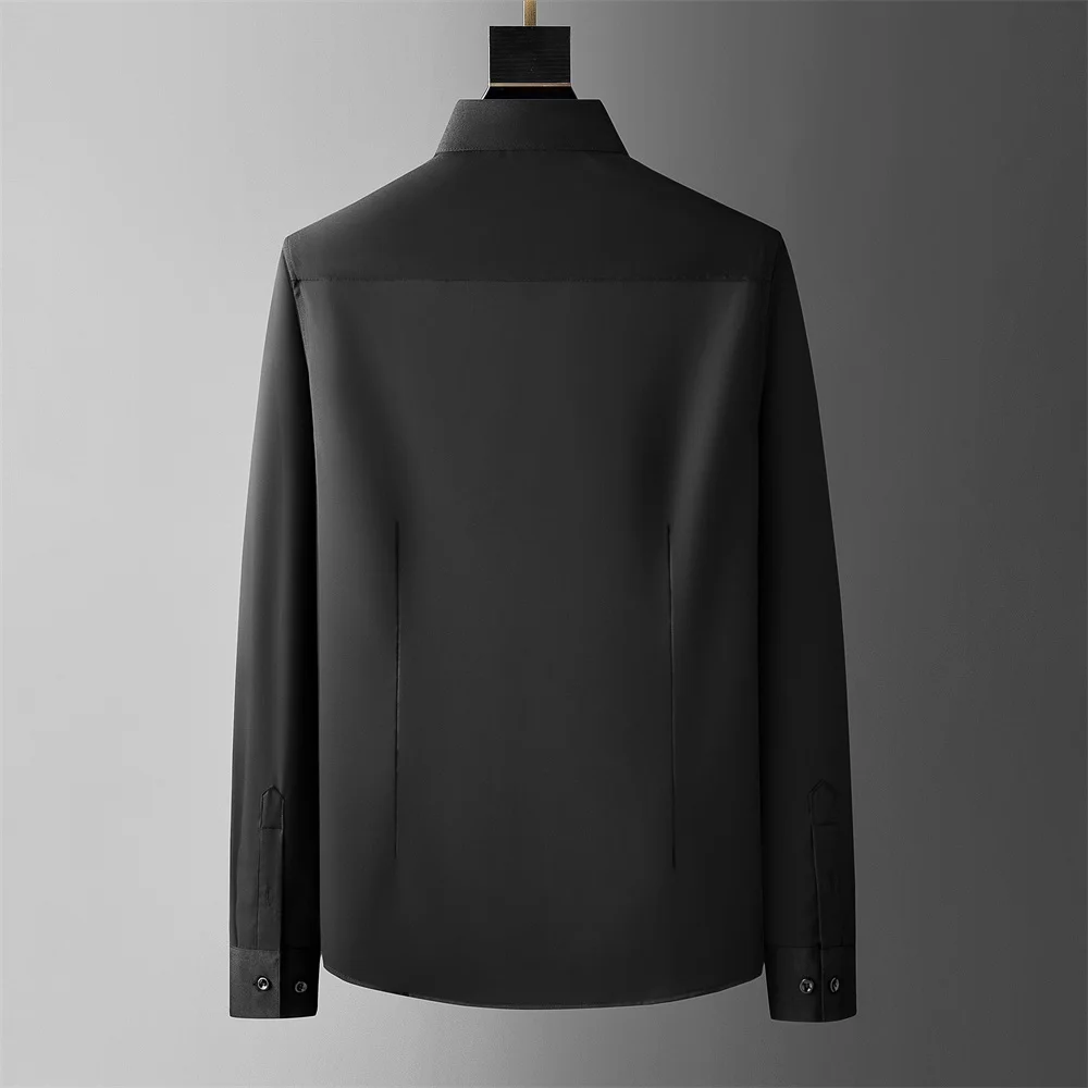 Luxury Wing Rhinestone Men's Shirt 2024 Spring Long Sleeve Casual Shirts Banquet Party Stage Shirt Vintage Streetwear Blouse 5XL