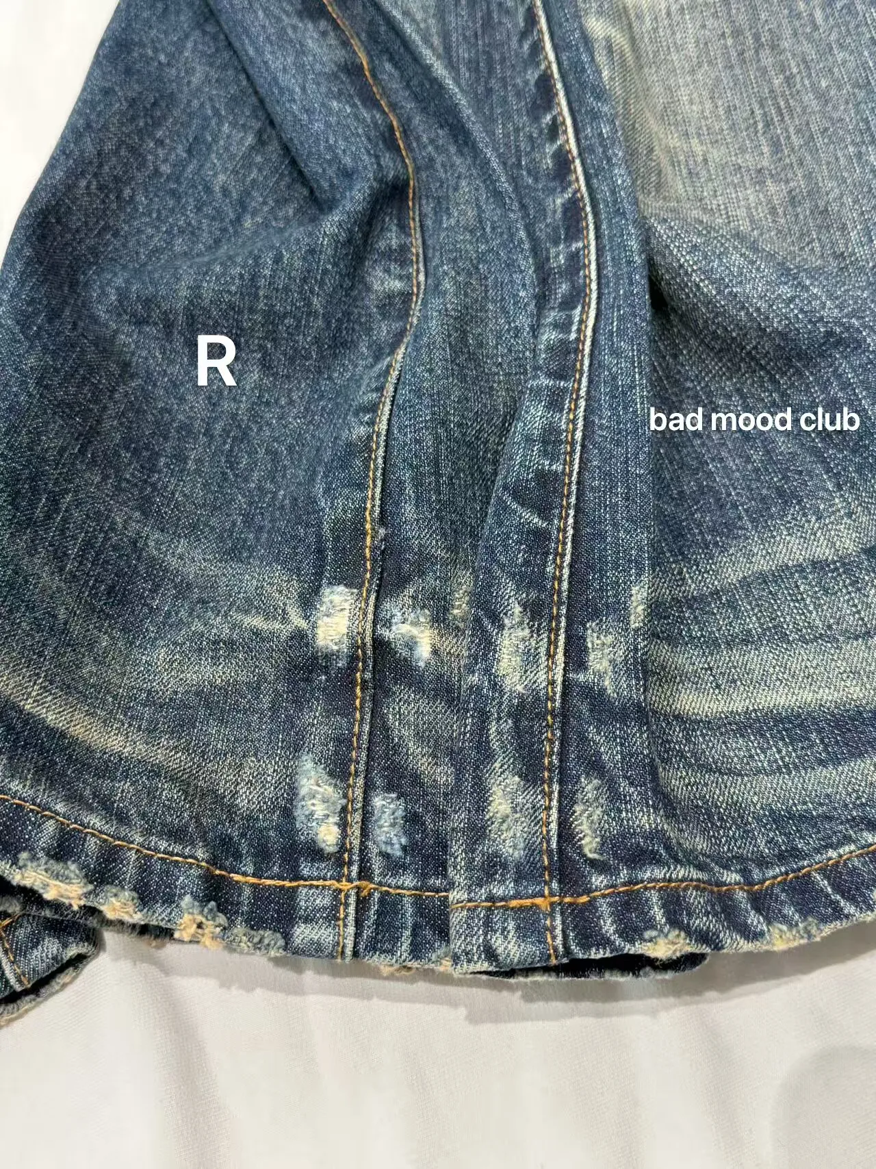 Button‑Fly Cat‑Whisker Pleated Indigo Selvedge Bootcut Jeans