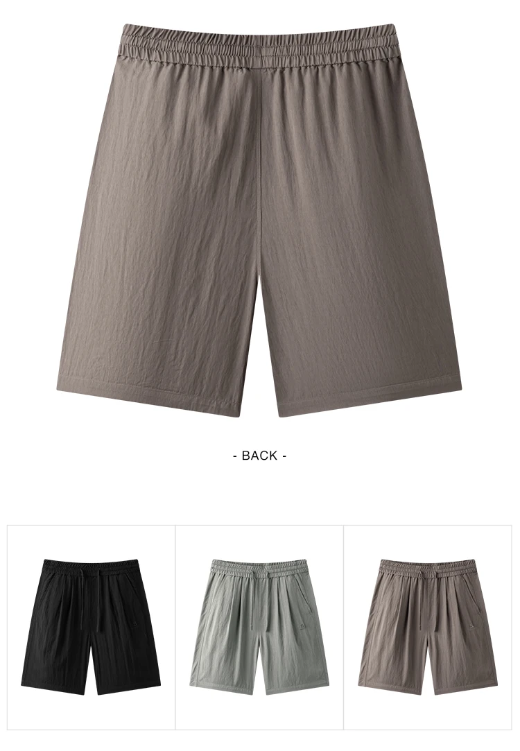 Semir Men Pants Casual Twill Micro Wrinkle Relaxed Drape Neat Fashion Shorts 2026 Summer Minimalist Daily Wear Top