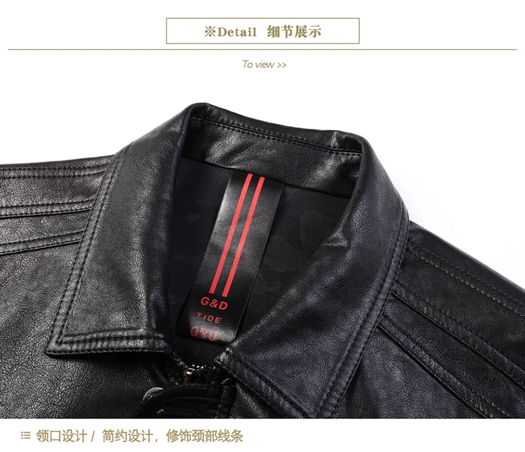 Men's Leather Jacket Sheepskin Vintage Soft Real Leather Jacket Men Genuine Spring Autumn Winter Internally Velvet Jacket Man