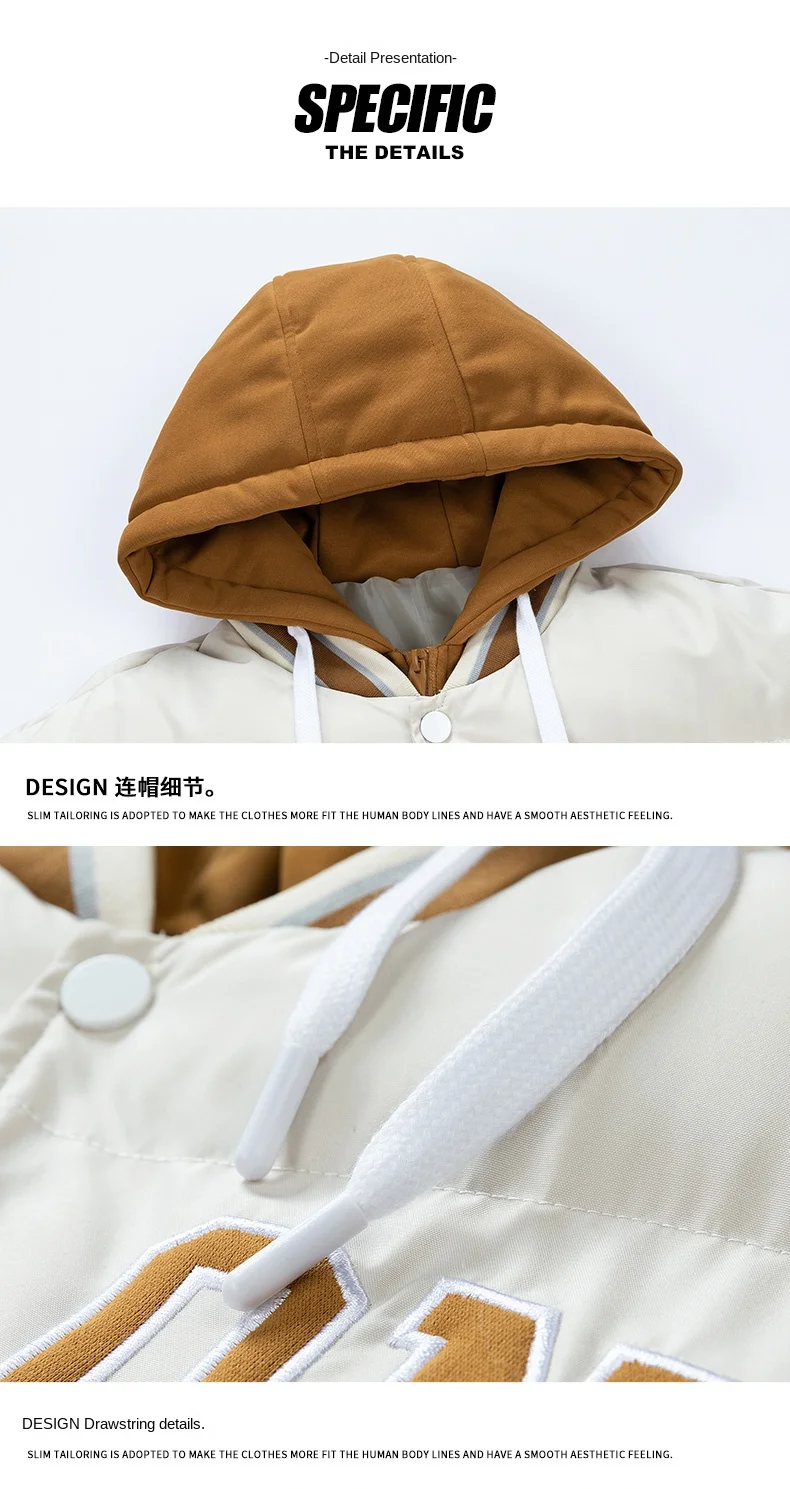 Japanese Casual Plus Fleece Thickened Cotton-padded Coat Quality Fabric Comfortable Skin Breathable Crisp Type Wear Resistance