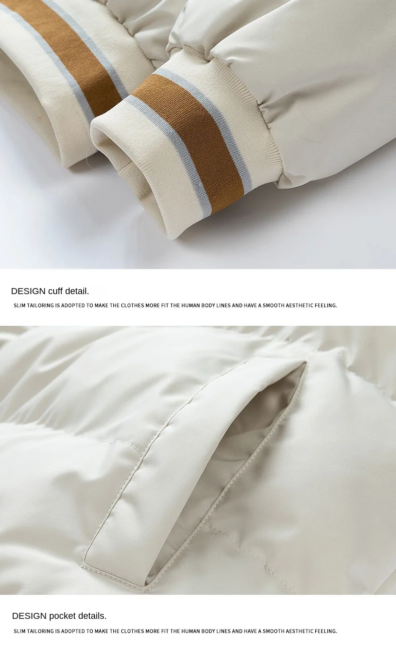Japanese Casual Plus Fleece Thickened Cotton-padded Coat Quality Fabric Comfortable Skin Breathable Crisp Type Wear Resistance