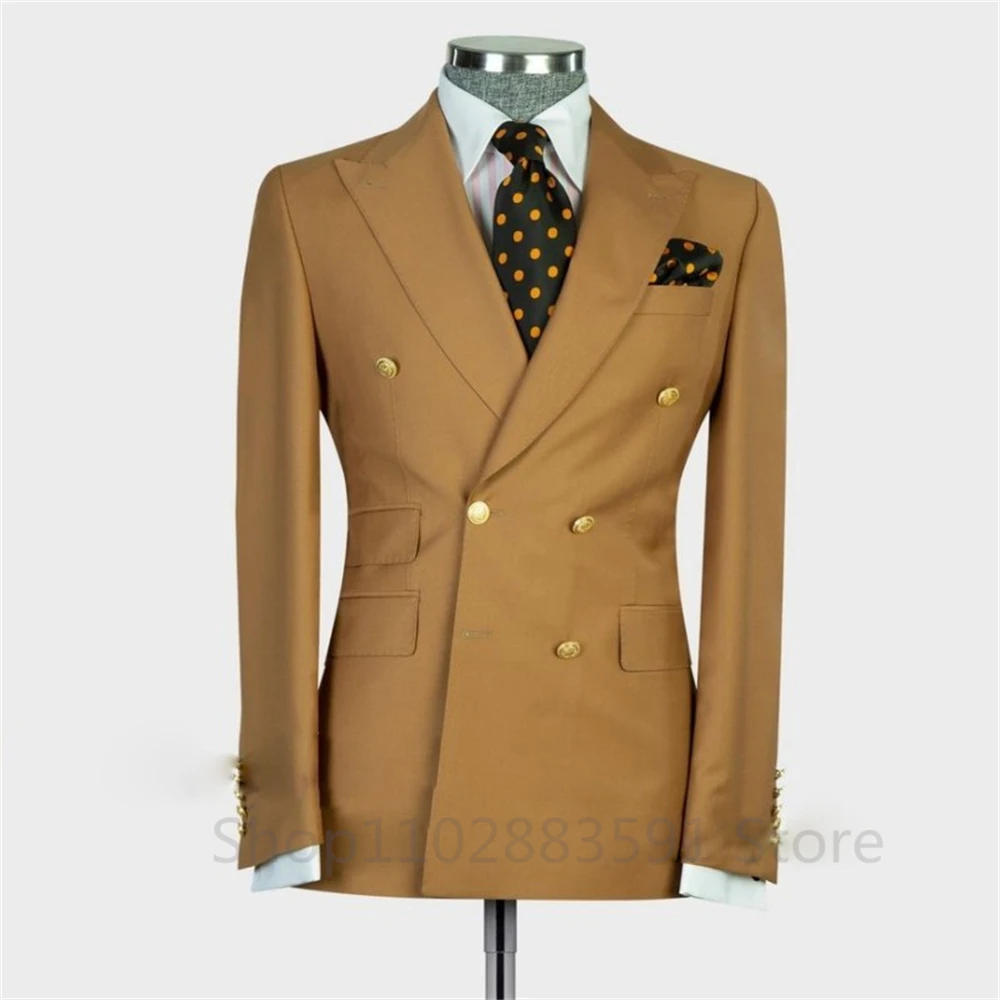 High Quality Men's Business Suit Jacket Size British Style Men Wedding Party Tuxedo Coats Homme Slim Fit Blazer Only