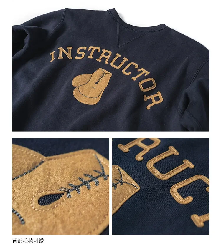 Autumn Rugged Bronson Boxing Coach Heavy Fleece Pullover – Navy Y Shipyard Sweatshirt Made from Premium US Cotton