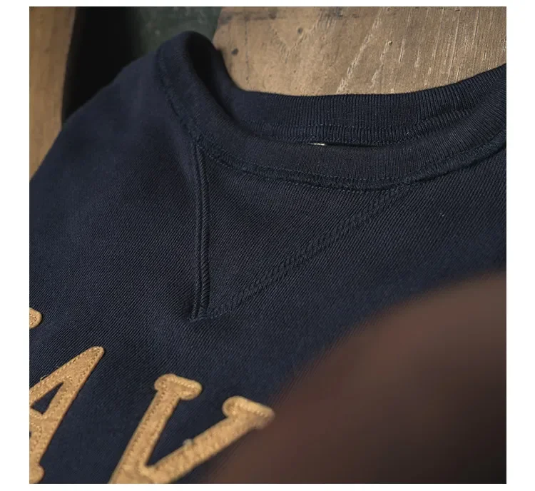 Autumn Rugged Bronson Boxing Coach Heavy Fleece Pullover – Navy Y Shipyard Sweatshirt Made from Premium US Cotton
