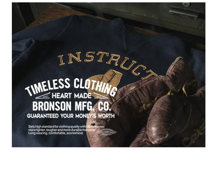 Autumn Rugged Bronson Boxing Coach Heavy Fleece Pullover – Navy Y Shipyard Sweatshirt Made from Premium US Cotton