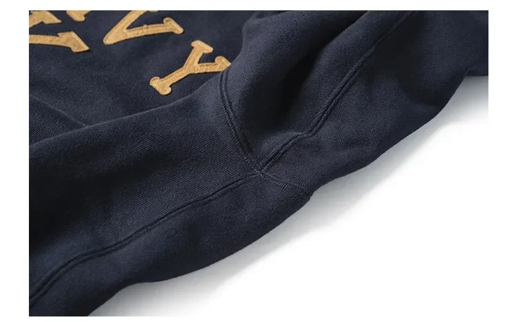 Autumn Rugged Bronson Boxing Coach Heavy Fleece Pullover – Navy Y Shipyard Sweatshirt Made from Premium US Cotton