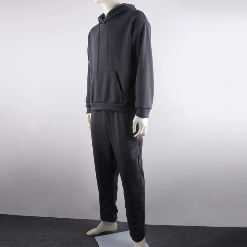 OMSJ 2024 Fashion Neon Style Mens Sets Fluorescence Green Hooded Sweatshirt+Sweatpants Two Piece Autumn Winter Casual Tracksuit