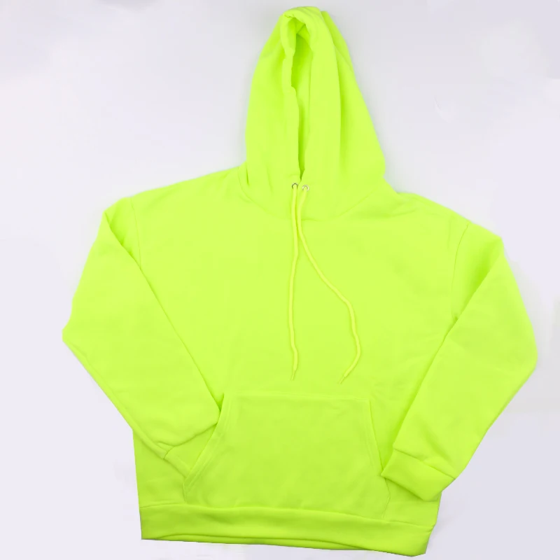 OMSJ 2024 Fashion Neon Style Mens Sets Fluorescence Green Hooded Sweatshirt+Sweatpants Two Piece Autumn Winter Casual Tracksuit