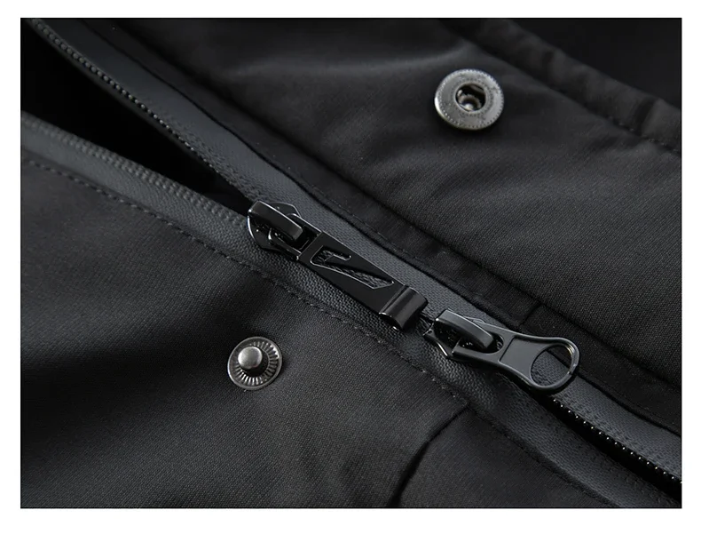 High End Long Thicken Winter New Brand Casual Fashion Hooded Parka Jacket Heavy Windbreaker Outdoor Windproof Coats Outerwear