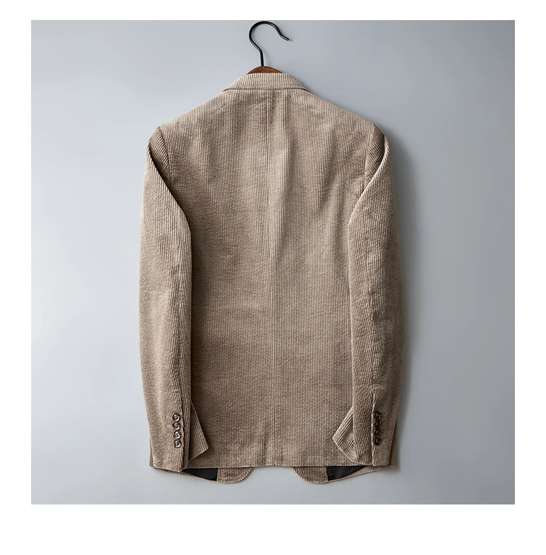 Autumn Winter 2025 New Korean Version of Fashion Handsome Men Young Slim Casual Corduroy Suit Cotton Corduroy Suit Jacket M-4XL