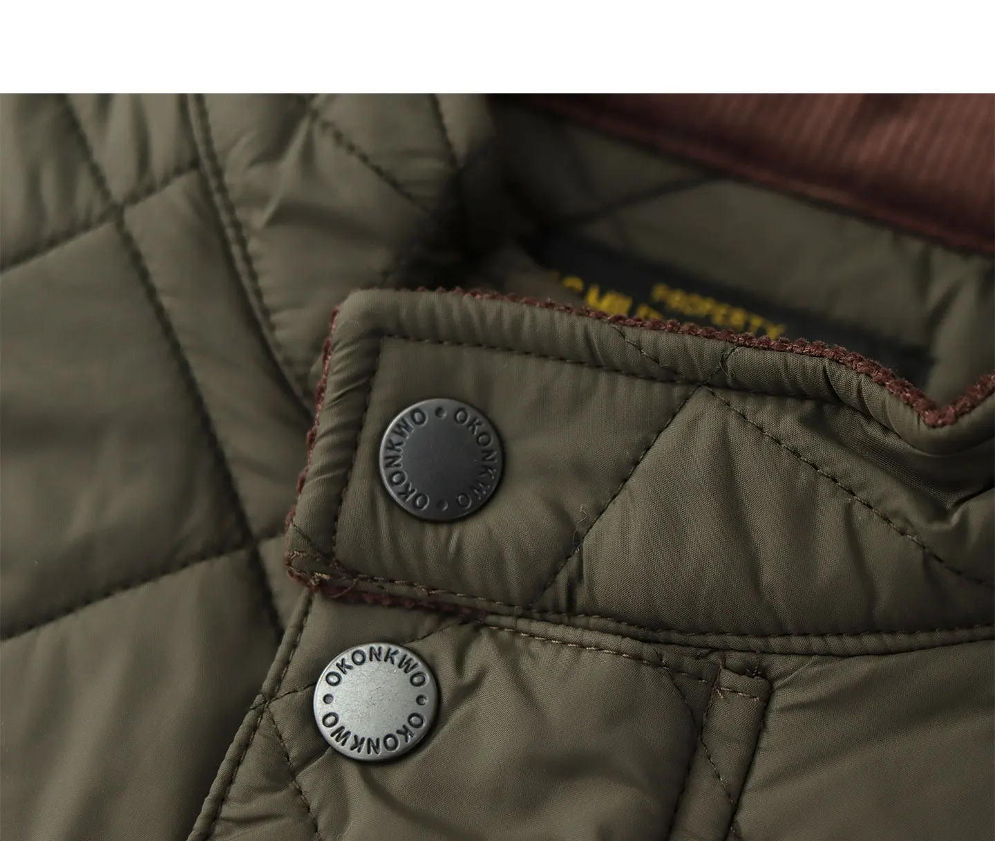 2026 Winter New American Retro Long Sleeve Dom Quilted Vest Men's Polo Style 100% Polyester Thick Casual Multi-pocket Jacket