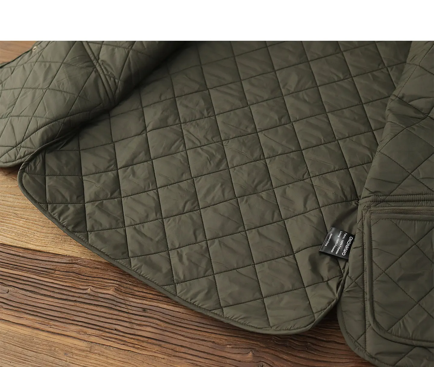 2026 Winter New American Retro Long Sleeve Dom Quilted Vest Men's Polo Style 100% Polyester Thick Casual Multi-pocket Jacket