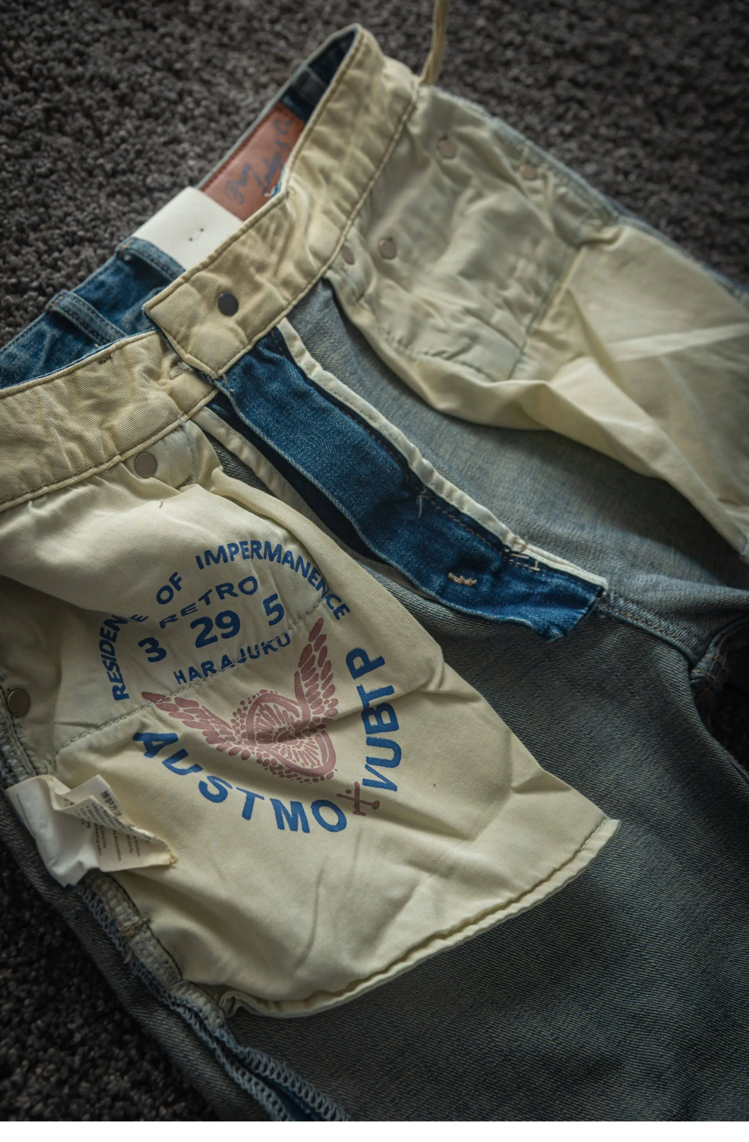 2026 Spring New American Retro Heavyweight High-end Comfort Jeans Men's Fashion 94% Cotton Washed Old Straight Casual Pants