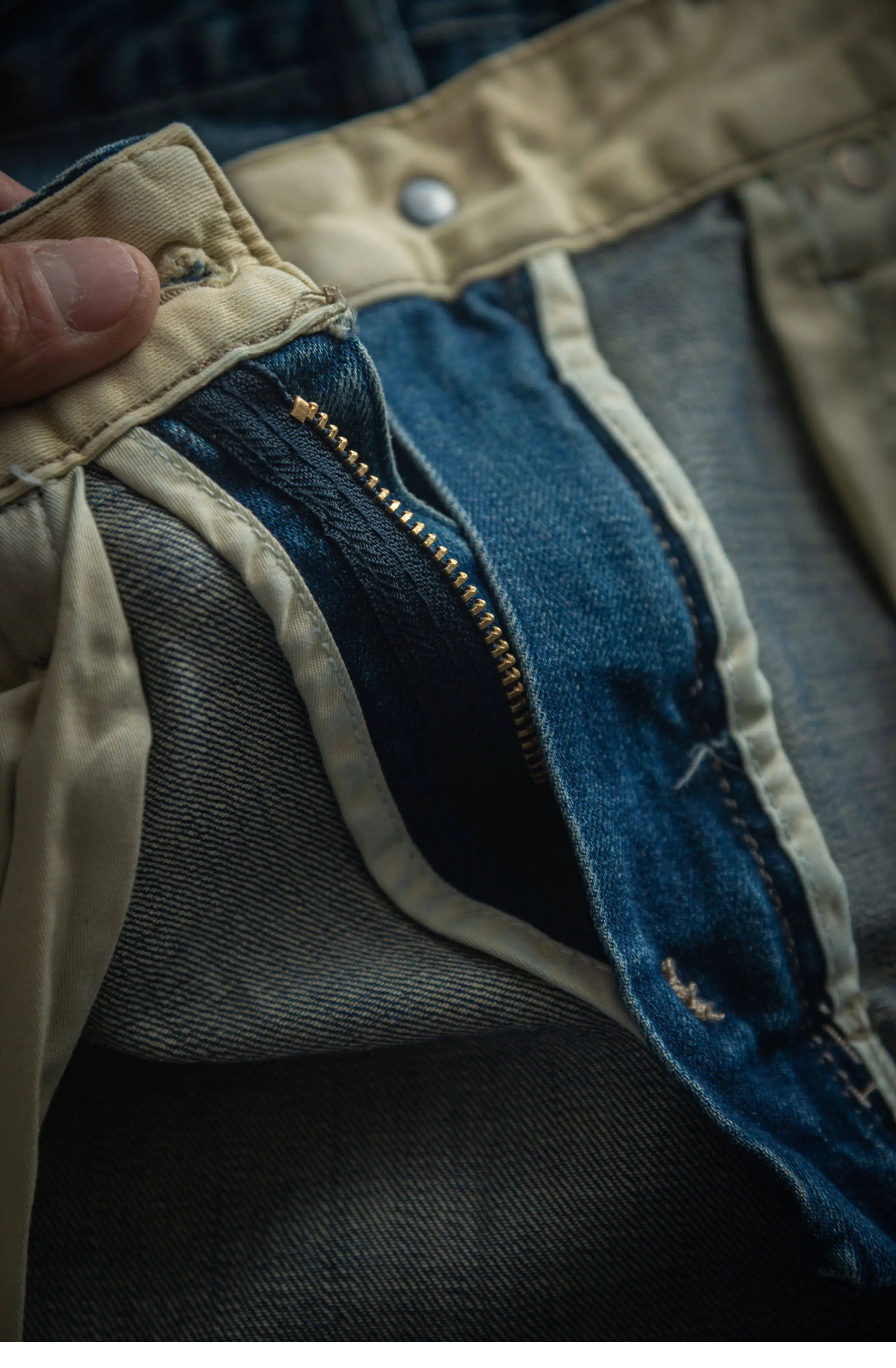 2026 Spring New American Retro Heavyweight High-end Comfort Jeans Men's Fashion 94% Cotton Washed Old Straight Casual Pants