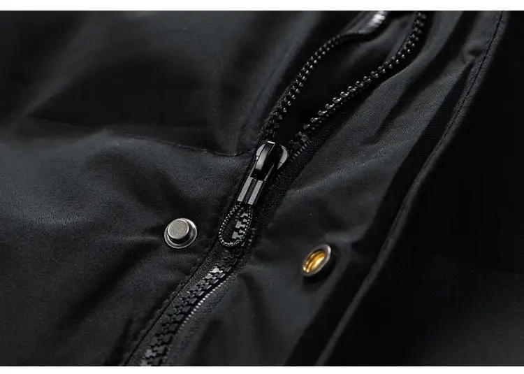 8XL Winter Men Puffer Jacket Thick Warm Jackets Hooded Long Coats Fashion Casual Cotton Padded Parkas Man Outwear Clothing Top