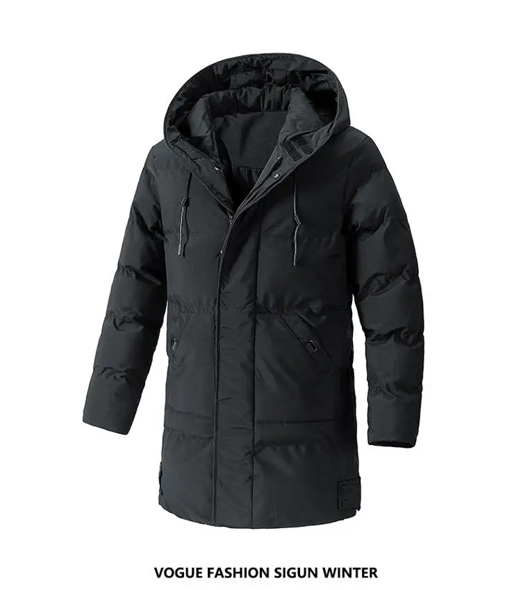 8XL Winter Men Puffer Jacket Thick Warm Jackets Hooded Long Coats Fashion Casual Cotton Padded Parkas Man Outwear Clothing Top