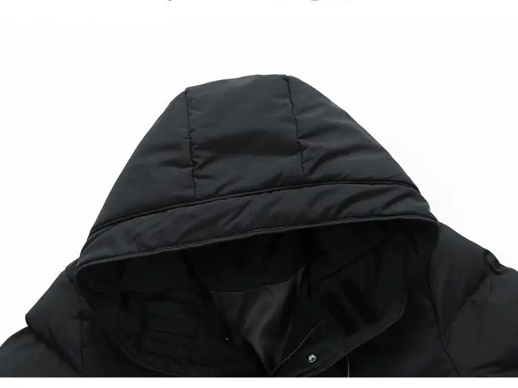 8XL Winter Men Puffer Jacket Thick Warm Jackets Hooded Long Coats Fashion Casual Cotton Padded Parkas Man Outwear Clothing Top
