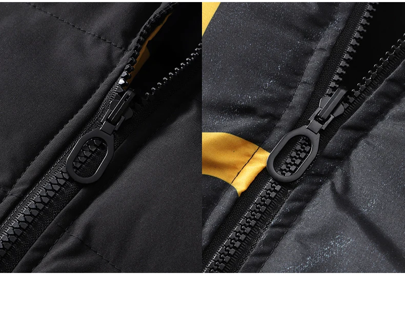 Men Fashion Double Sided Wear Jacket New Solid Removable Hat Comfort Thickening Coat Winter Casual Keep Warm Windproof Parka Men