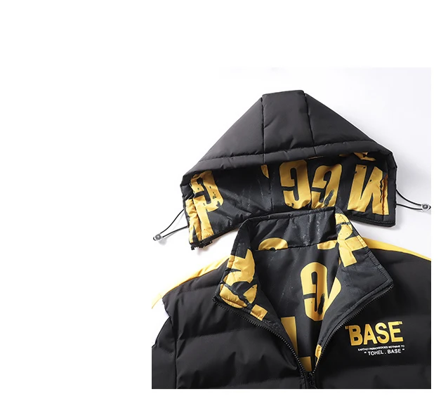 Men Fashion Double Sided Wear Jacket New Solid Removable Hat Comfort Thickening Coat Winter Casual Keep Warm Windproof Parka Men