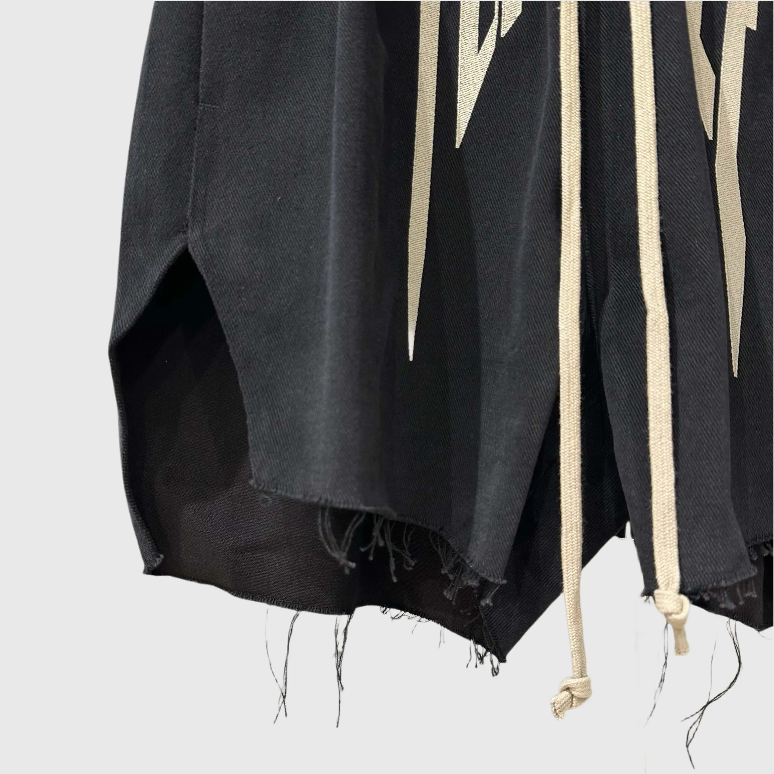 Owen Seak Men Casual Harem Short Cotton Gothic Style Men's Clothing Women Summer High Street Loose Black Short