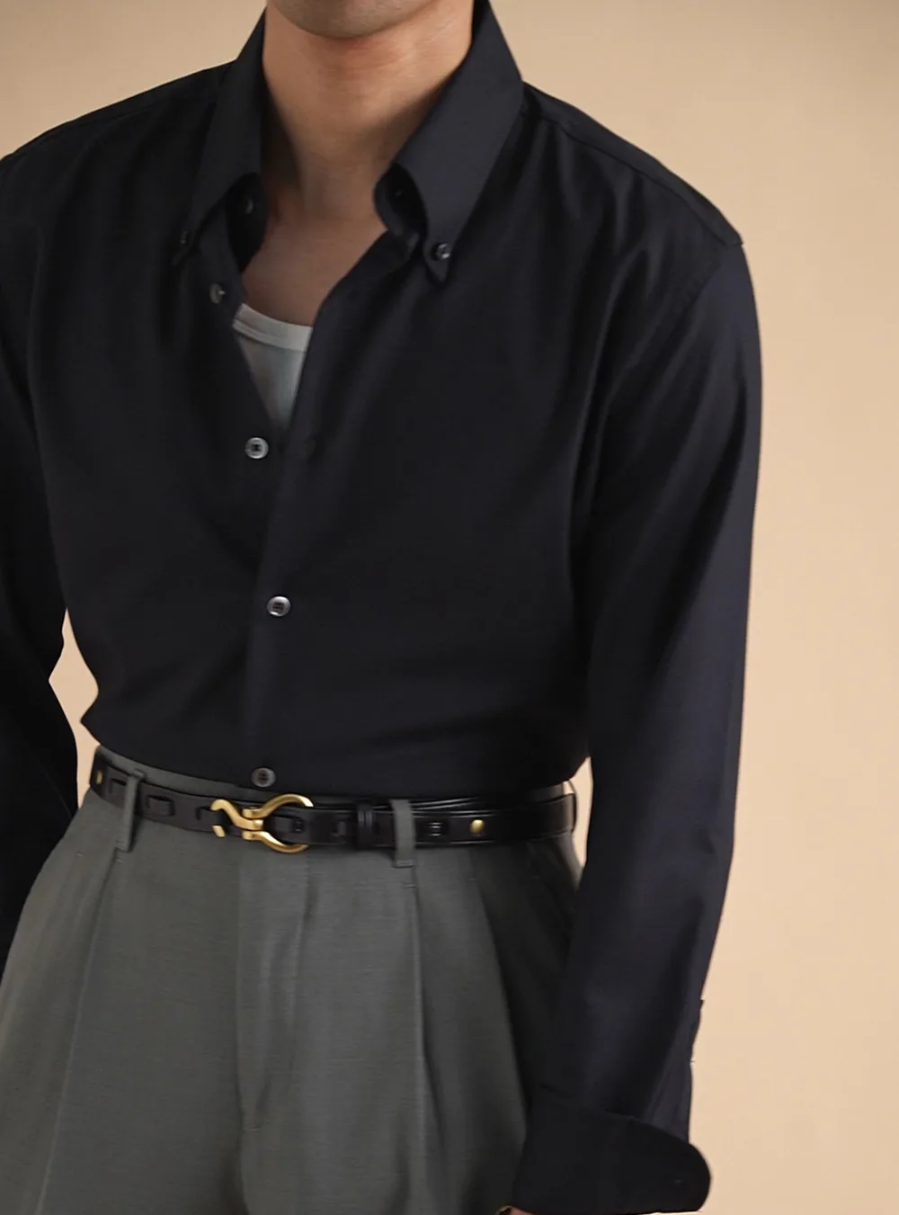 Italian Style Shirts Men Dress Camisa Social Masculina Breathable Long Sleeved Daily Solid Color Shirt Chemise Hawaienne Homme