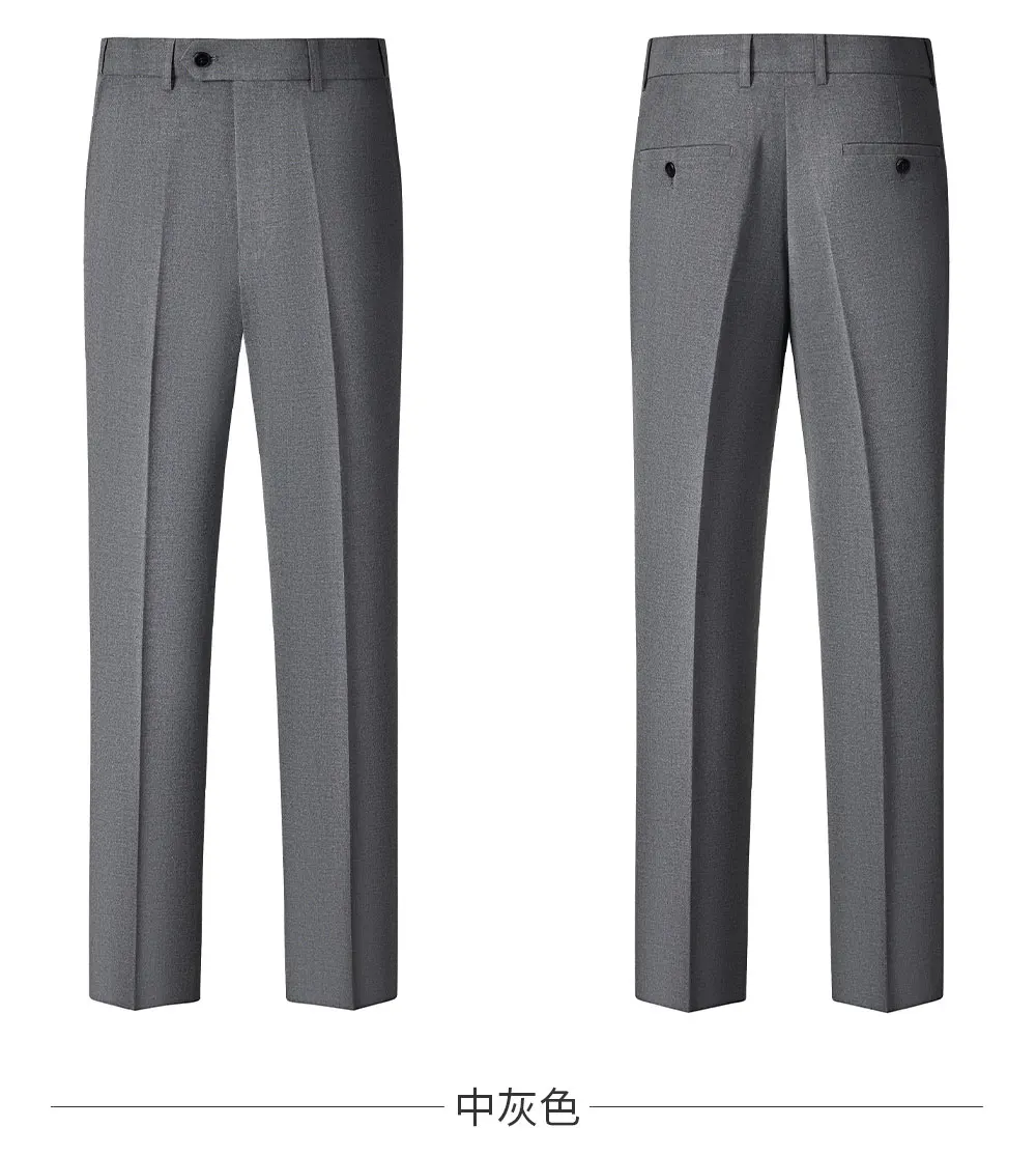 High-quality, Fashionable and Stylish Plus-size Men's Solid-color Suit Set, Men's Three-piece Set, One-button Casual Suit