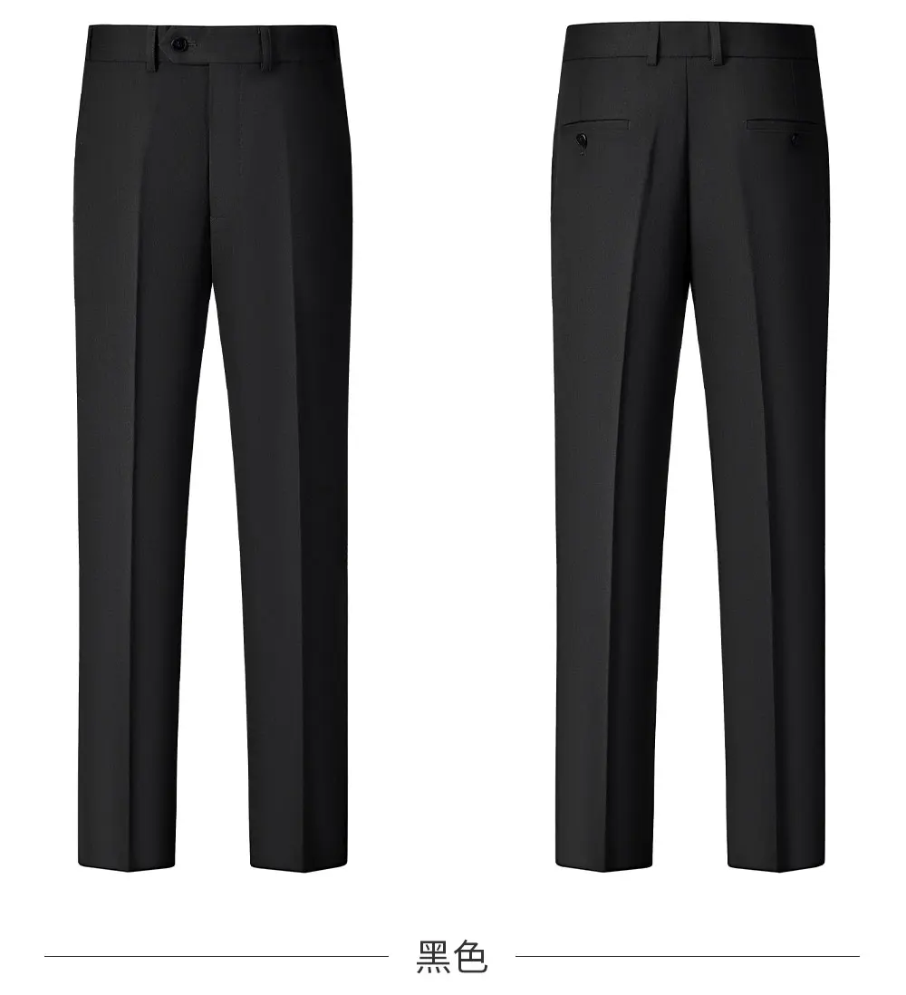 High-quality, Fashionable and Stylish Plus-size Men's Solid-color Suit Set, Men's Three-piece Set, One-button Casual Suit