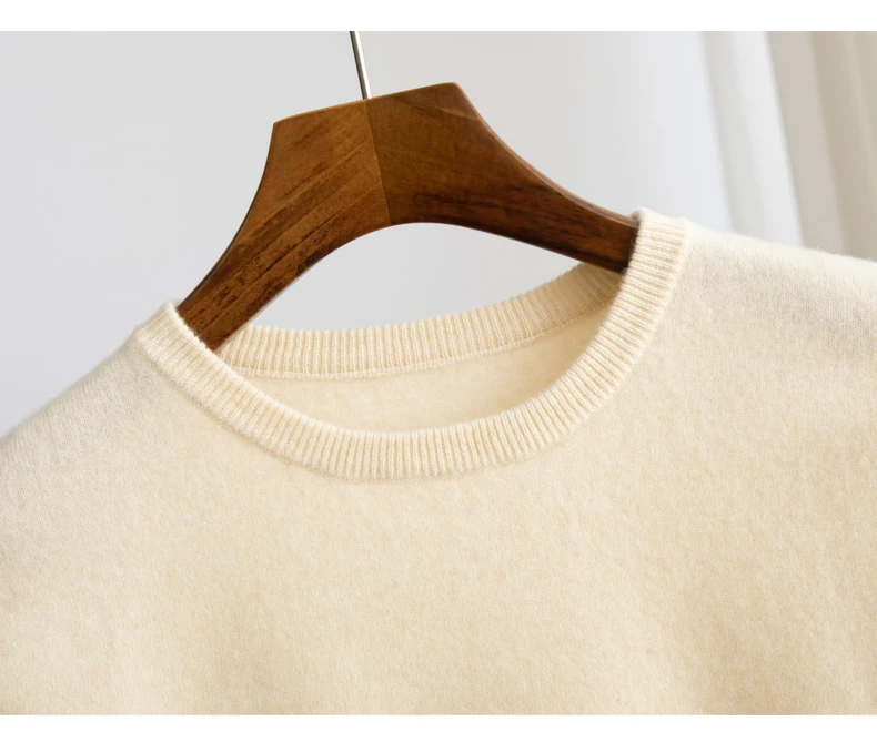 WinvyNee Man's Clothing O Neck Solid Fitted Slightly Stretchy Casual Half Sleeve Knitwear Wool Pullovers Autumn Winter M1103039