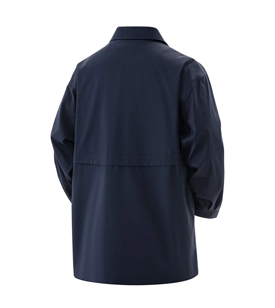 Big Size Men's Trench Coat Single Button Windbreaker Jacket Male Korean Popular Clothes Spring Demi-season Long Cardigan Outwear