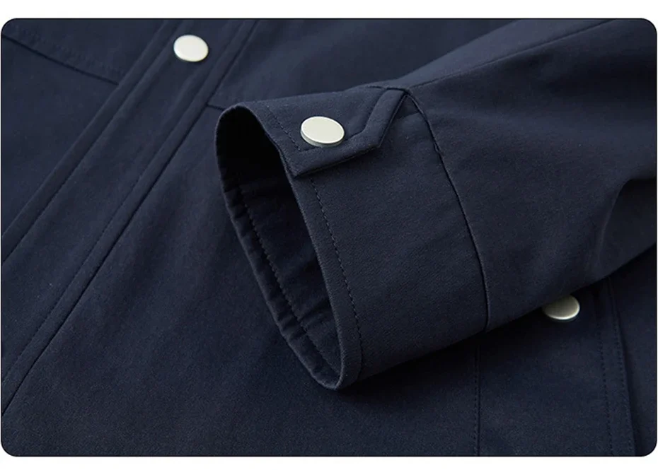 Big Size Men's Trench Coat Single Button Windbreaker Jacket Male Korean Popular Clothes Spring Demi-season Long Cardigan Outwear