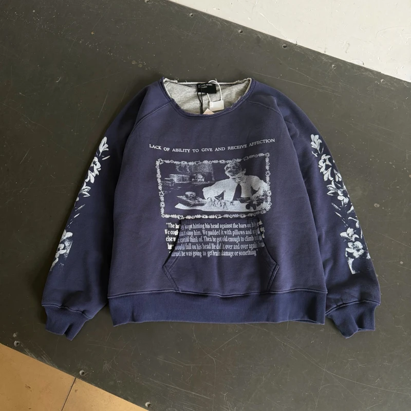 2026erd Long Sleeve T-Shirt High Quality Cotton Washed Loose Fit Casual Men Women Tee Tops Streetwear