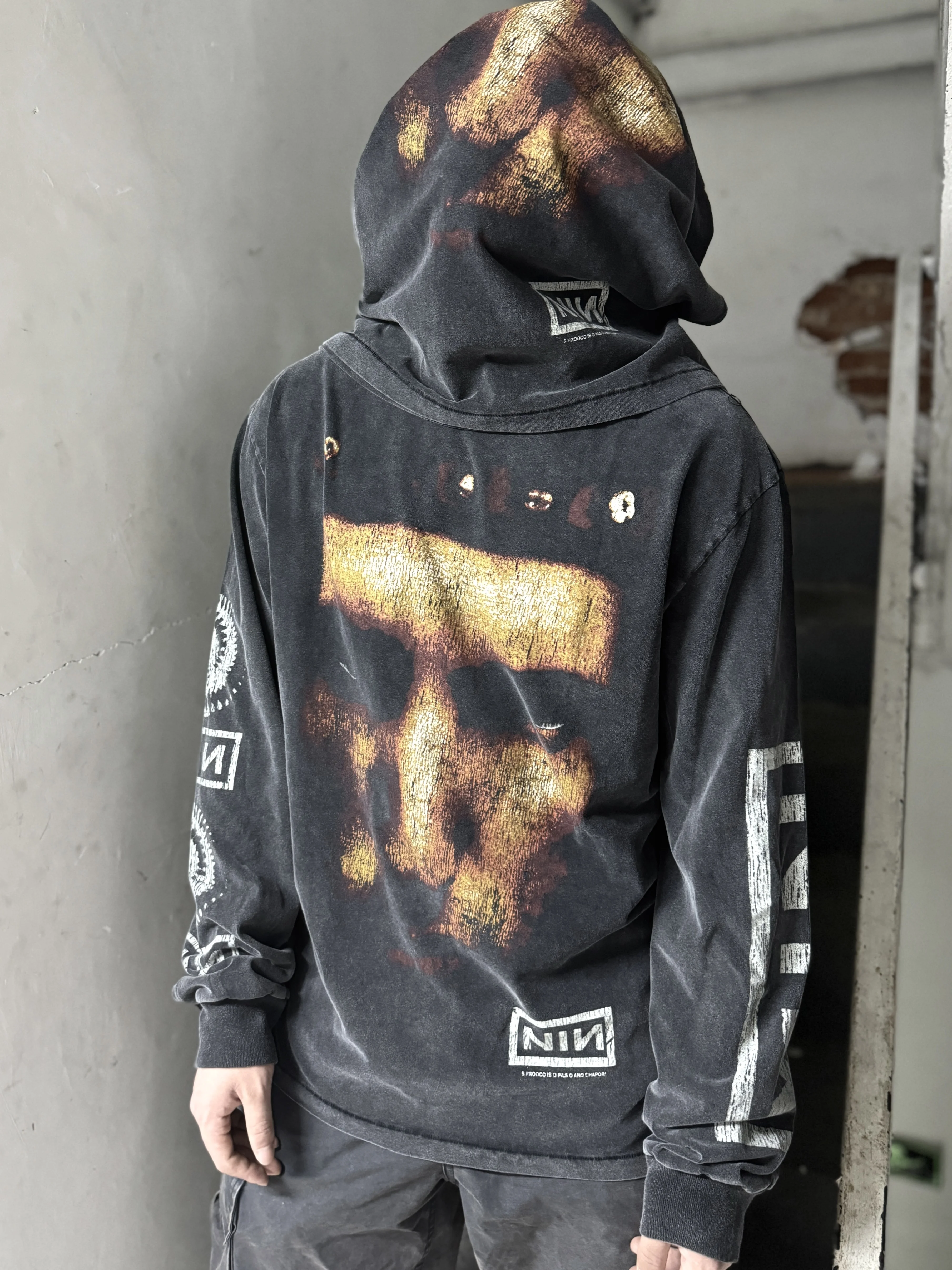 Saint Michael American Retro Old Men’s Clothing Loose Long-sleeved High Street Couple Undershirt T-shirt Spring and Autumn