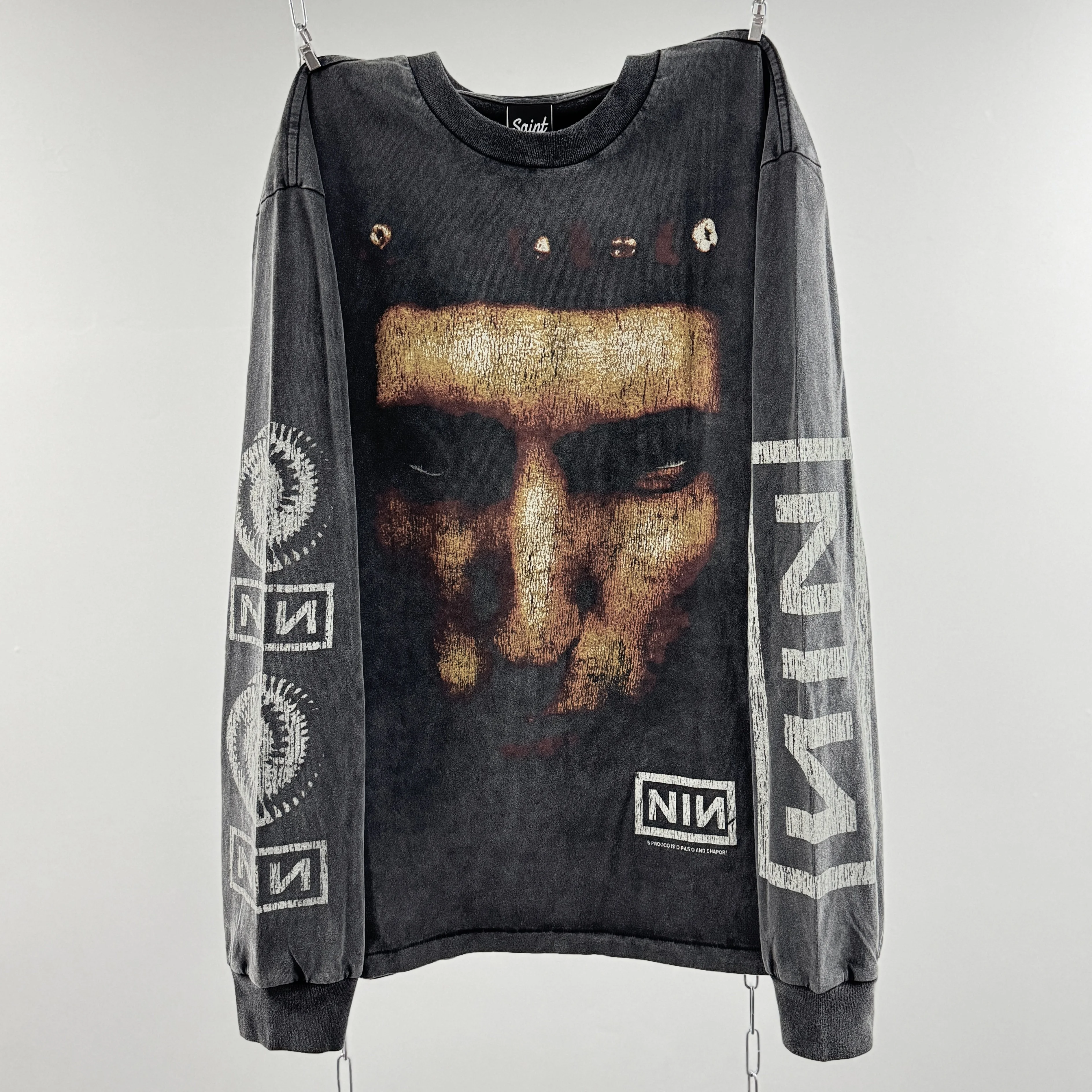 Saint Michael American Retro Old Men’s Clothing Loose Long-sleeved High Street Couple Undershirt T-shirt Spring and Autumn