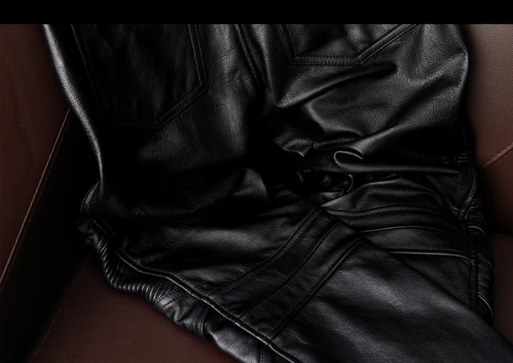 Mauroicardi Spring Autumn Cool Black Pu Leather Moto & Biker Pants Men Luxury Designer European Style Clothes Streetwear 2025