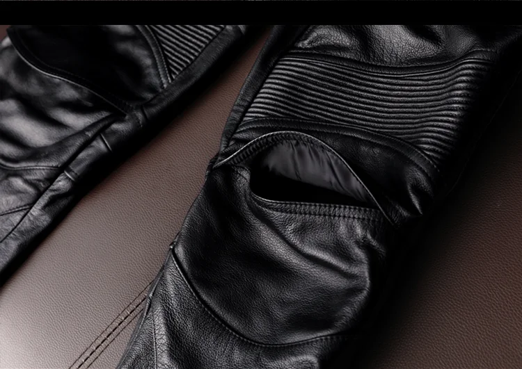 Mauroicardi Spring Autumn Cool Black Pu Leather Moto & Biker Pants Men Luxury Designer European Style Clothes Streetwear 2025