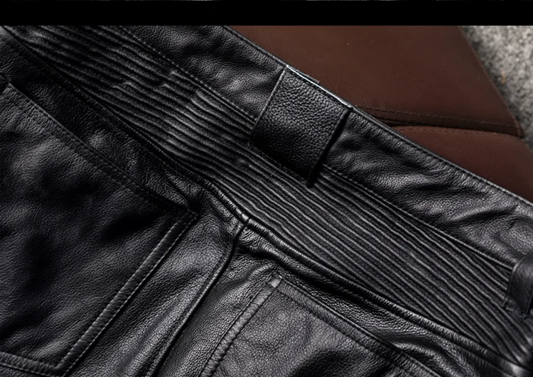 Mauroicardi Spring Autumn Cool Black Pu Leather Moto & Biker Pants Men Luxury Designer European Style Clothes Streetwear 2025