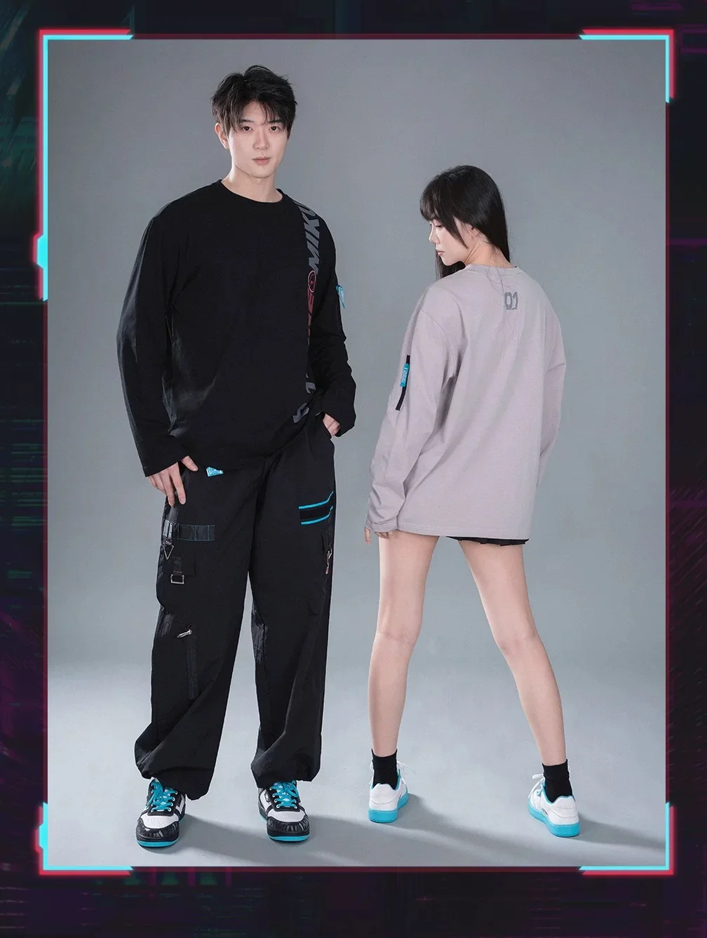 Moeyu Hatsune Miku T-Shirt Men Tee Women Full Sleeve T Shirt Anime Vocaloid Sweatshirt Outdoor Casual Student t-shirt Clothing