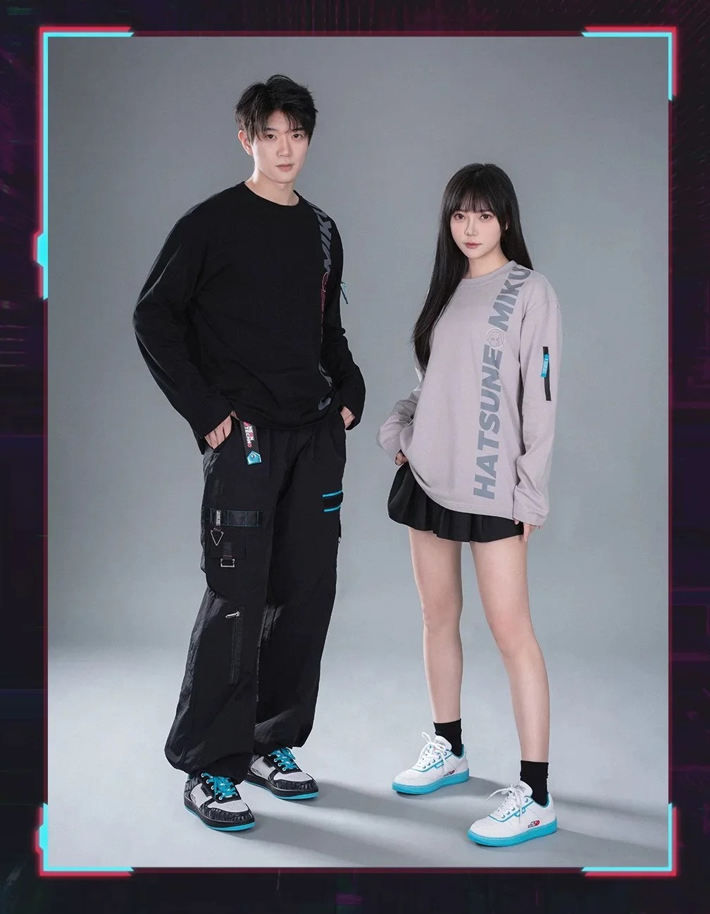 Moeyu Hatsune Miku T-Shirt Men Tee Women Full Sleeve T Shirt Anime Vocaloid Sweatshirt Outdoor Casual Student t-shirt Clothing