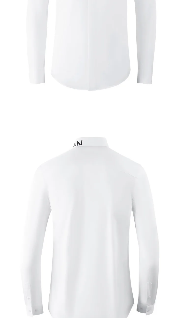 Luxury Brand Letter Printed Men's Shirt Slim Fit Long Sleeve Casual Business Dress Shirts Star Social Office Banquet Party Shirt