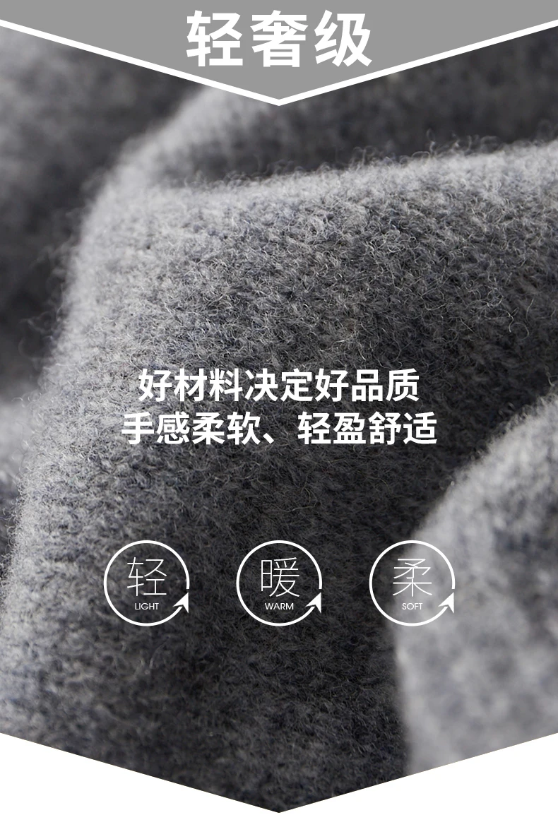Men's 100% Merino Wool Warm Sweater Mock Collar Thickened Zippered Cardigan Autumn Winter New Cashmere Knitted Montage Tops