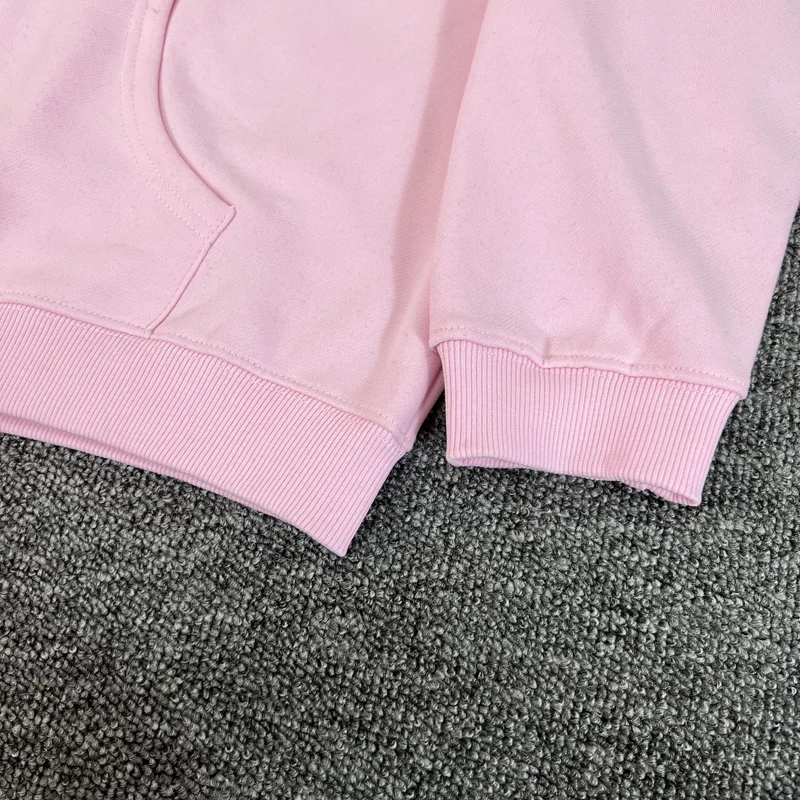 Black Pink Ida Sply Zipper Hoodie Chest Towel Embroidery Patch Sweatshirts Men Women High Quality Casual Loose Pullovers Clothes